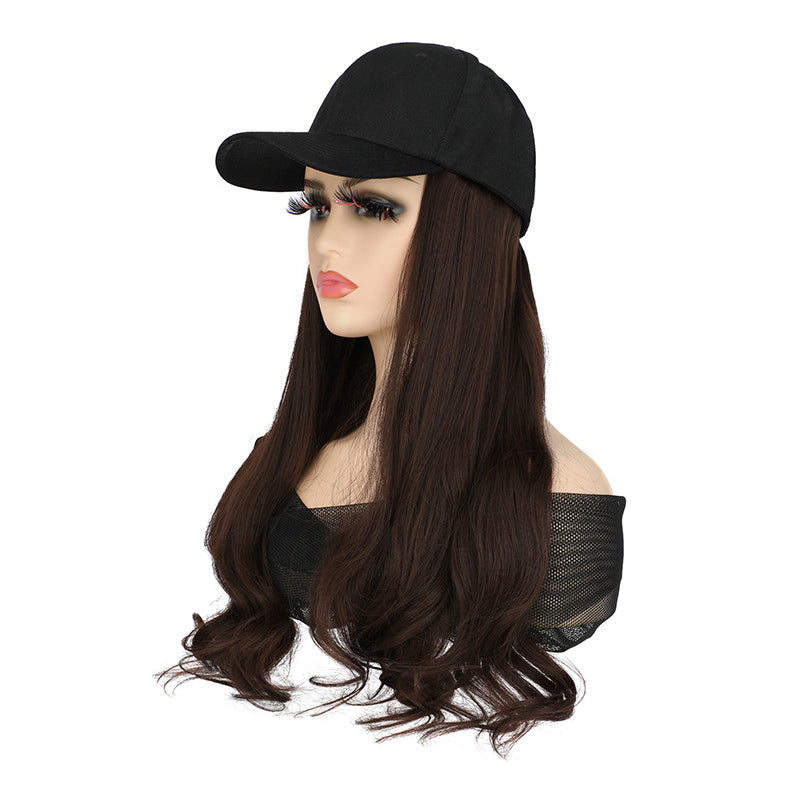 💜 LAST DAY PROMOTION - 50%OFF💜2-in-1 Curly Hair Baseball Cap Wig