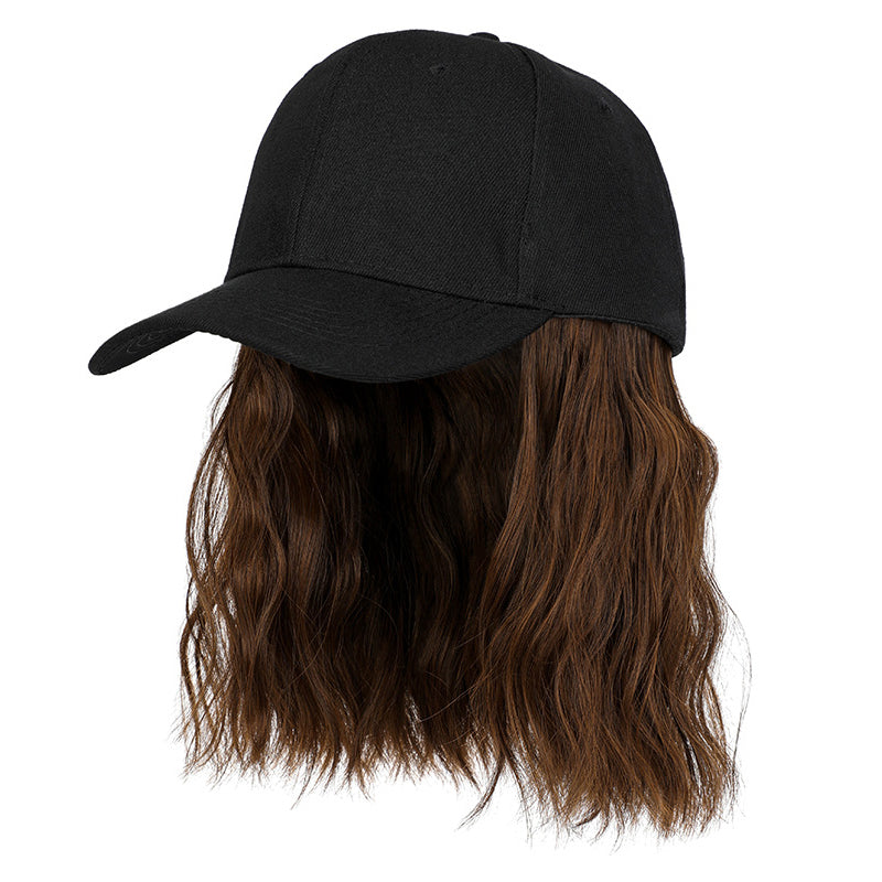 💜 LAST DAY PROMOTION - 50%OFF💜2-in-1 Curly Hair Baseball Cap Wig