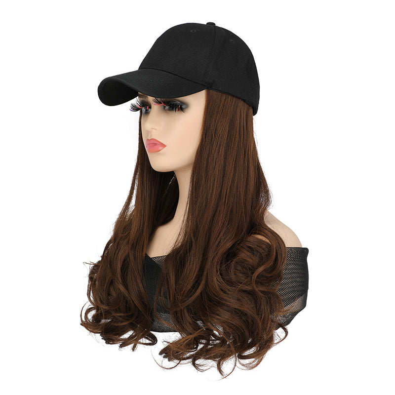 💜 LAST DAY PROMOTION - 50%OFF💜2-in-1 Curly Hair Baseball Cap Wig