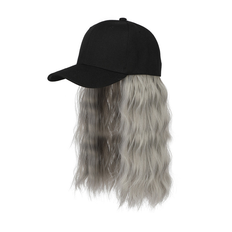 💜 LAST DAY PROMOTION - 50%OFF💜2-in-1 Curly Hair Baseball Cap Wig