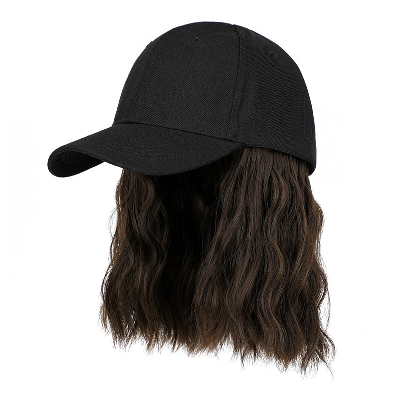 💜 LAST DAY PROMOTION - 50%OFF💜2-in-1 Curly Hair Baseball Cap Wig