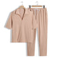 💜LAST DAY PROMOTION - 50%OFF💜Men's 2 Pieces Short Sleeve V-Neck Top & Pants Sets