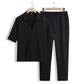 💜LAST DAY PROMOTION - 50%OFF💜Men's 2 Pieces Short Sleeve V-Neck Top & Pants Sets