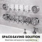 🔥 LAST DAY -BUY 2 GET 1 FREE 🔥 Multipurpose Stylish Wall-Mounted Hooks Organizer
