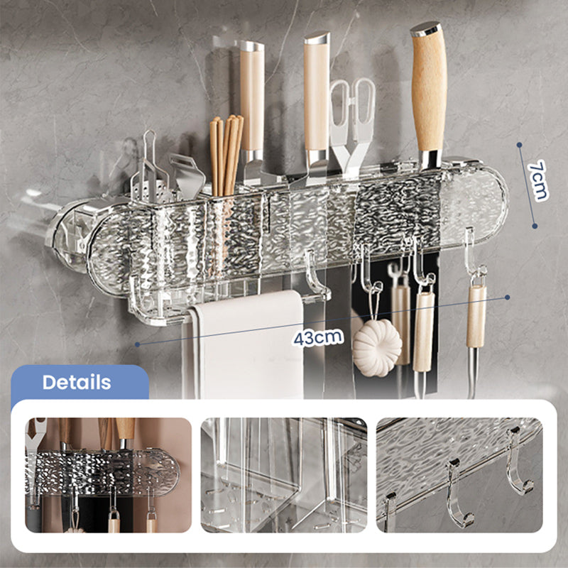 🔥LAST DAY PROMOTION - 50%OFF🔥Wall-Mounted Organizer Rack with Hooks for Kitchen