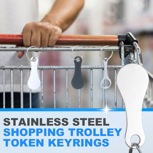 🔥 LAST DAY PROMOTION - 50%OFF 🔥2 Pieces Stainless Steel Shopping Trolley Token Keyrings
