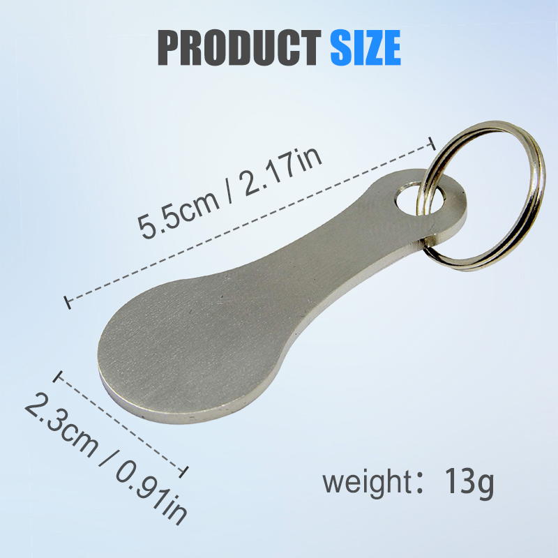 🔥 LAST DAY PROMOTION - 50%OFF 🔥2 Pieces Stainless Steel Shopping Trolley Token Keyrings