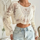 💜 LAST DAY PROMOTION - 50%OFF 💜Women's Floral Embroidered Semi-Sheer Cover Up