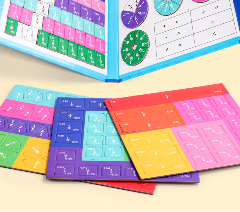 🔥LAST DAY SALE 50% OFF🏅Montessori Magnetic Book Fraction Puzzle