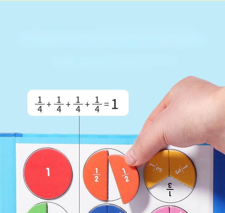 🔥LAST DAY SALE 50% OFF🏅Montessori Magnetic Book Fraction Puzzle