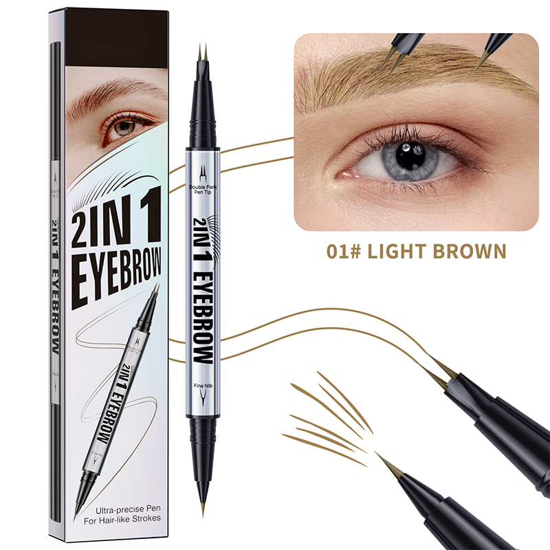 💜 LAST DAY PROMOTION 50%OFF 💜 2-in-1 Waterproof Eyebrow Pen