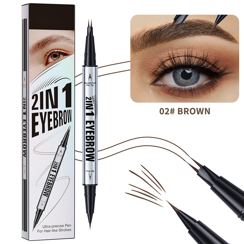 💜 LAST DAY PROMOTION 50%OFF 💜 2-in-1 Waterproof Eyebrow Pen