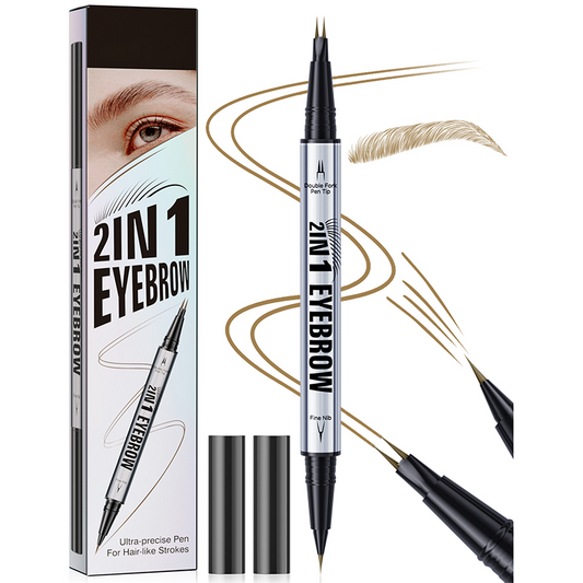 💜 LAST DAY PROMOTION 50%OFF 💜 2-in-1 Waterproof Eyebrow Pen