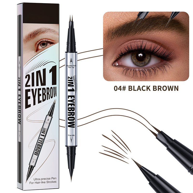 💜 LAST DAY PROMOTION 50%OFF 💜 2-in-1 Waterproof Eyebrow Pen