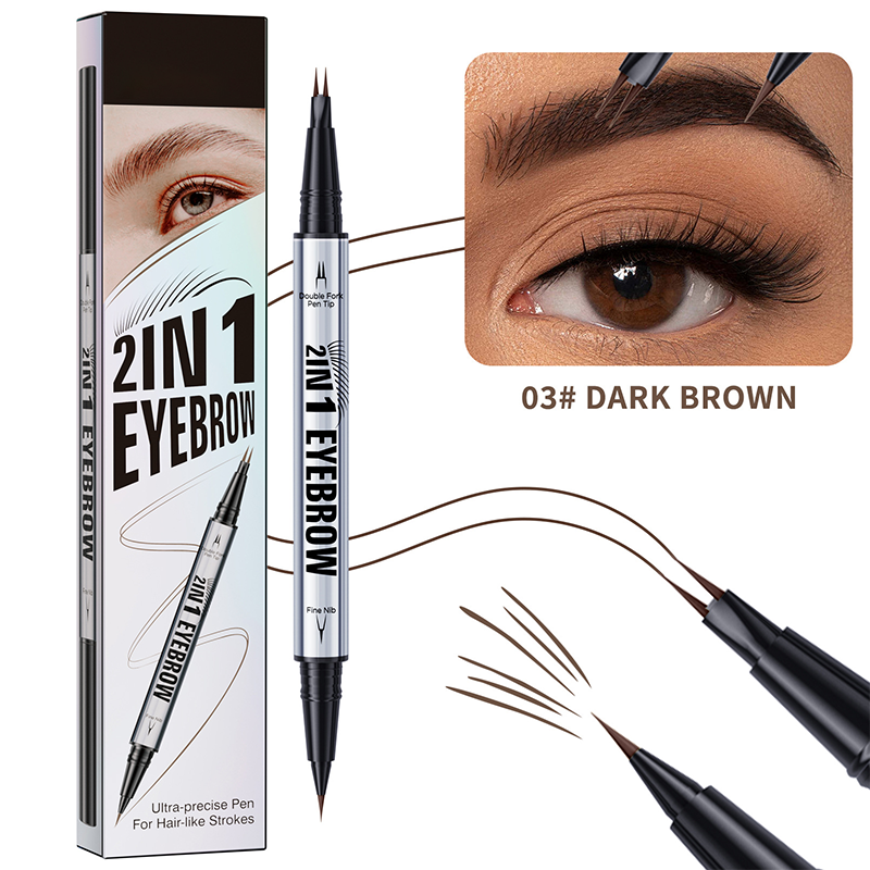 💜 LAST DAY PROMOTION 50%OFF 💜 2-in-1 Waterproof Eyebrow Pen