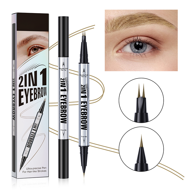 💜 LAST DAY PROMOTION 50%OFF 💜 2-in-1 Waterproof Eyebrow Pen
