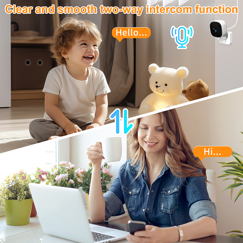 🔥 LAST DAY PROMOTION - 50%OFF 🔥 3MP 2K Window Camera,2.4GHz & 5GHz WiFi Indoor Cameras,ChromaMax Al Color Night Vision,Person & Motion Detection,Easy & Quick Install